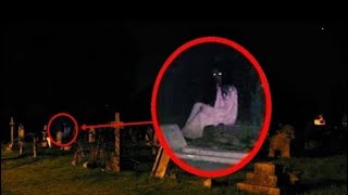 Escalofriante captan a LA LLORONA en un cementerio en la madrugada(Llora en una tumba)