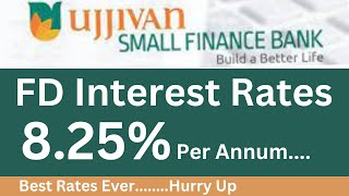 ujjivan small finance bank fd interest rates | fixed deposit interest rate