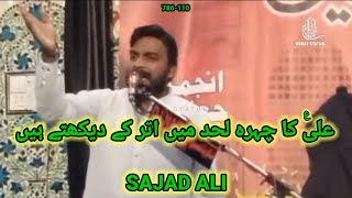 علی کا چہرہ لحد میں اتر کے دیکھتے ہیں | Sajad Ali | #qasida #status #shortsvideo #shortvideo #shorts