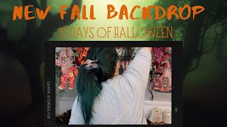 31 days of Halloween- SWITCHING TO FALL BACKDROP