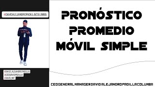 PRONÓSTICO PROMEDIO MÓVIL SIMPLE #pronósticopromediomóvilsimple, #ProducciónSemanal, #Unidades