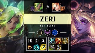 Zeri ADC vs Lux: Triple Kill, Legendary - EUW Master Patch 14.19