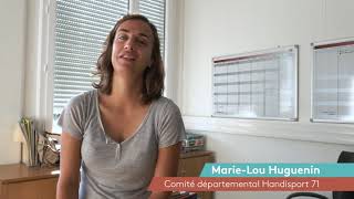 Marie-Lou Huguenin du comité départemental handisport