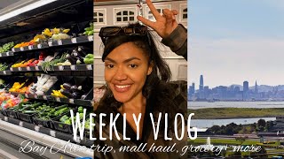 WEEKLY VLOG | BAY AREA TRIP , MALL HAUL, GROCERY HAUL + more