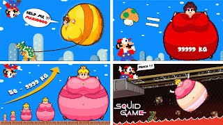 Mario's Maze Collection SEASON 12 (ALL EPISODES Pixel Fat: Daisy, Peach, Pauline) - Mario Bros