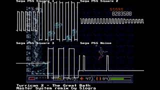 The Great Bath - Turrican 2 - Sega Master System remix (PSG SN76489)