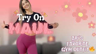 [4K] Get Ready With Ari | MY FAVORITE GYM OUTFIT 🩷 (2024)