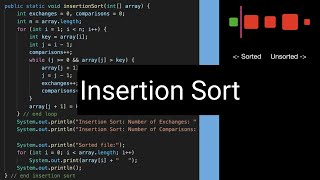 Insertion Sort Computer Science Algorithm #Shorts