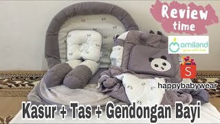 REVIEW PERLENGKAPAN BAYI DARI BRAND OMILAND | KASUR + TAS + GENDONGAN