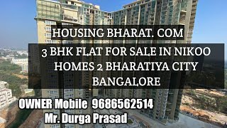 3 BHK Flat for Sale in Nikoo Homes 2, Bharatiya City, Thanisandra, Bangalore