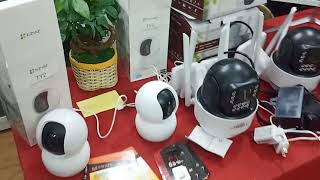 Test 2 Camera Yoosee PTZ Ngoài Trời Xoay 360 Có Màu và Ezviz C6N