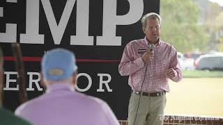 Georgia Governor Brian Kemp visits Evans Towne Center Park days before election