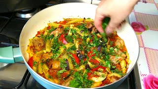 Рецепт из Кабачков! До чего же ВКУСНО! Такие Кабачки готовлю все лето! Вкусный Обед или Ужин!