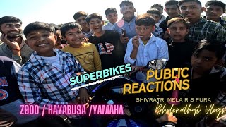 Superbikes Reaction 🔥 R.s Pura  | Shivratri mela🙏 Wheelie🔥@JKjohalrider @Hayabusa_rider_sahil_