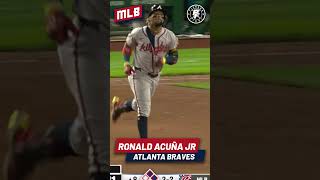 RONALD ACUÑA JR CON IMPONENTE HOME RUN VS PIRATES #mlb #ronaldacunajr #braves