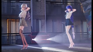 【Honkai × Genshin Impact MMD／4K／60FPS】「SCHOOL GIRL」 Bronya Zaychik × Raiden Ei【Chocolate Cream】