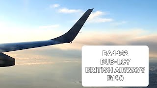 (sort of a)TRIP REPORT! British Airways E190! Dublin To London City