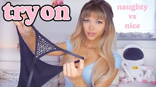 ༺ Lingerie Try On Haul ⋆ Santa's Naughty or Nice List? ༻　 + Surprise  　 𐐪VLOGMAS DAY 1𐑂