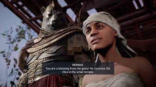 Assassins Creed Origins Bitter Irony Bring Book fo Dead To Old Man