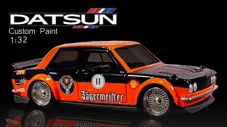 Painting Diecast Model Cars - 1:32 Datsun 510 - Forza 4 JAGERMEIFTER