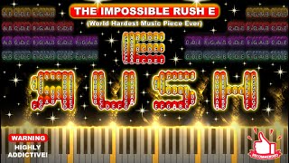 🔥 The Impossible【RUSH E】Piano Tutorial Cover《World Hardest Music Piece Ever》