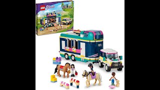 LEGO Friends Horse Show Trailer 41722, Horse Toy for 8 Plus Year Old Girls