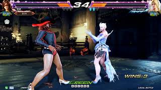 tekken7 Baekryun/katarina vs  nina/only practice(백련(카타리나vs니나)오직연습)