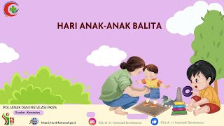 Hari Anak-Anak Balita Nasional Tahun 2024