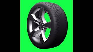 FREE Download | Rolling Tire | Tire Spining  | Green Screen