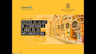 Seminario virtual Efectos de la ley de etiquetado a 5 años de su implementación