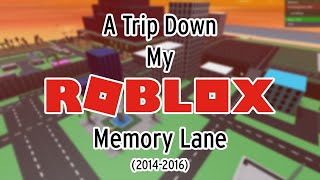 A Trip Down My Roblox Memory Lane (Old Games)