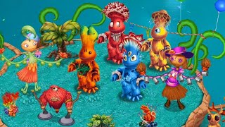 All monsters Party Island - My Singing Monsters Dawn of Fire