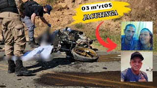 ACIDENTE ENVOLVENDO DUAS MOTOS RESULTA NA M0RT3 DE TRÊS PESSOAS EM JACUTINGA