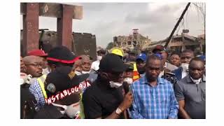 Lagos Explosion: Gov. Sanwo-Olu visits Abule Ado, sets up N2bn relief fund for victims