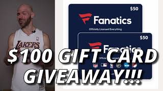 I'm Giving Away a $100 Fanatics Gift Card!