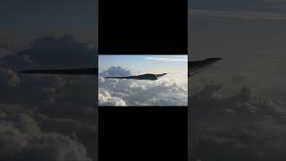 B 2 Stealth Bomber Flying Pass Above Clouds #b2bomber #b2spirit