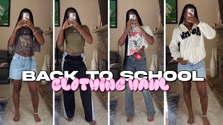 HUGE BACK TO SCHOOL CLOTHING HAUL + TRY ON! || junior szn