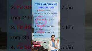 Tần suất quan hệ theo độ tuổi  #drnhung #shorts