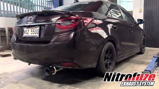 Kakimoto Regu 06&R with catback exhaust system on Toyota Vios Gen 3 - Nitrofuze garage