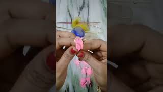 Beautiful Rose 🌹 flower making with Nylon stocking @SSS-Rangoli