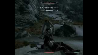 Skyrim Block + Kill Giant with 2h at low Level