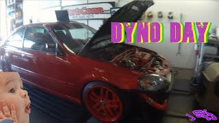 650 hp twin scroll turbo civic dyno day!