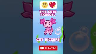 This Cute Axolotl got Hiccups... (MINECRAFT) #shorts #minecraft #cute