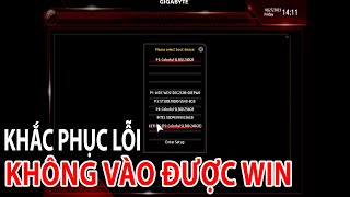 Khắc phục lỗi KHÔNG VÀO ĐƯỢC WIN khi nâng cấp ổ cứng Win 10/11