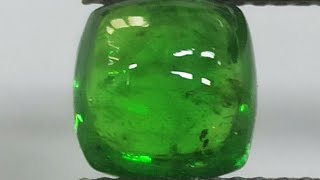 Tsavorite Cabochon Cushion 2.71 Carats Forest Green Colour Loose Gemstone