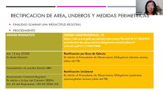 Casuística sobre Habilitaciones Urbanas y Rectificaciones de áreas y medidas perimétricas