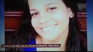 Abraço de mãe salva filho durante tiroteio