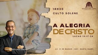 CULTO SOLENE  - 18 DE FEVEREIRO 2024