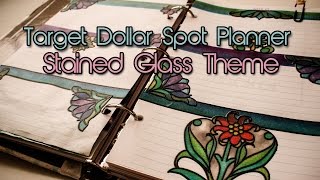 Plan With Me | Target Dollar Spot Planner | Stained Glass Theme