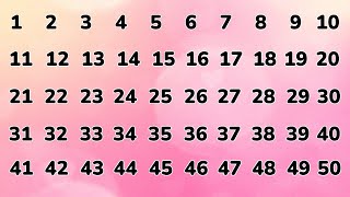 Number Song 1 - 50 | 123 Song  | 1234 song | Learn Numbers from 1 - 50 | @HappyHandsKids